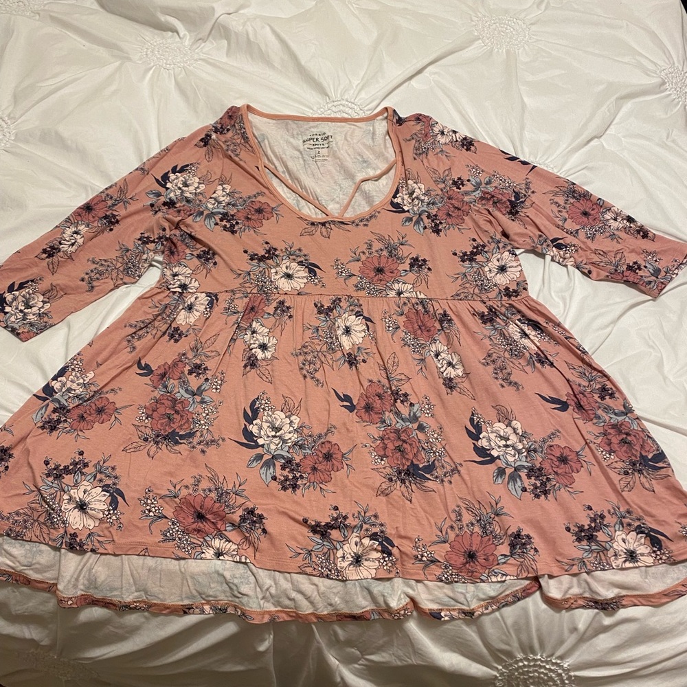 Pretty Babydoll Floral Shirt from Torrid